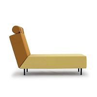 Contemporary chaise longue Rubicfabricwooden1-person