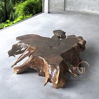 Contemporary coffee table TAMARIUrosewoodrosewood basehandmade