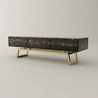 Contemporary sideboard table GENS LUXmarblepolished brass baserectangular