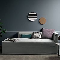 Contemporary daybed Night & Dayfabricleatherfabric