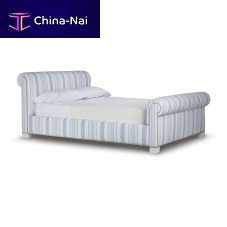 Double bed JAMAICA traditionalupholsteredwith headboard