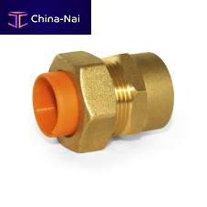 Gas fitting screw-inbrassmale