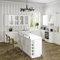 Traditional kitchen VENECIAwoodenislandL-shaped