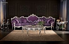 Semicircular sofa VILLA VENEZIAclassicfabricviolet