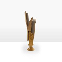 Contemporary auditorium seating SPACE LUXtextilewoodenfolding