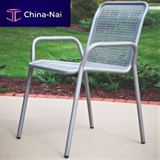 Contemporary chair CAFEoutdooripeperforated sheet metal