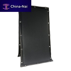 Mobile acoustic barrier ISOBOARD®polyurethanebarrierwith intergrated insulation