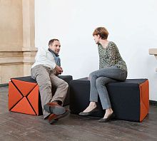 Contemporary pouf TANGOfabricbed