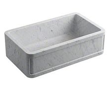 Single-bowl kitchen sink FOR TOWN: L20303-00without drainboardmarbleapron-front