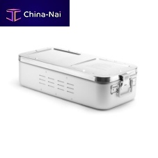 Instrument sterilization container 208 seriesanodized aluminumnon-perforated