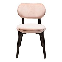 Contemporary chair Pebble SCindoorfabricwooden base