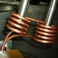 Flexible induction coil tubularfor pipefor heat treatment