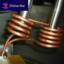 Flexible induction coil tubularfor pipefor heat treatment