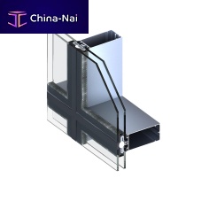 Stick system curtain wall MN 50 SCaluminum and glassinsulated glass panel