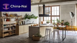 Contemporary kitchen FLY - BOLOGNAwoodenislandhandleless
