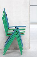 Contemporary chair By Muller Van Severenindooraluminumstackable