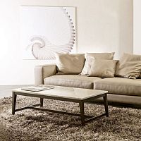 Contemporary coffee table PRISMAwood veneerashmarble
