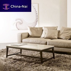 Contemporary coffee table PRISMAwood veneerashmarble