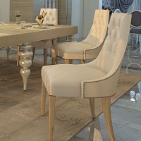 Traditional chair PARIGIindoorfabricleather
