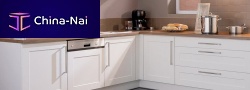 Contemporary kitchen VILLAGElaminatewith handlewhite