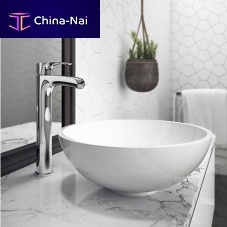 Countertop washbasin ILEANA®Solid Surfacehigh-glosswithout hole