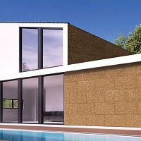 Thermal-acoustic insulation CORKINSU : SANDEDcorkpanelwall