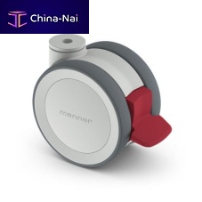 Polyurethane wheel TW-J-S-100 GP/K LOW-12 Hpolyamidewith brakeswiveling