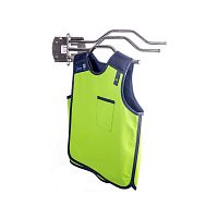Wall-mounted X-ray apron rack