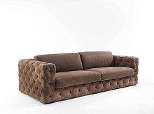 Chesterfield sofa LUXURYleather2-person3-seater