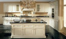 Traditional kitchen TURANDOTwoodenislandwith handle