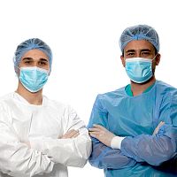 Adult surgical mask bluedisposablehypoallergenic