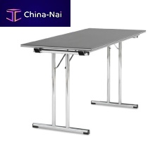 HPL table RELAUNCHcontemporaryaluminum baserectangular