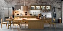 Traditional kitchen FREE-07oakglassstainless steel