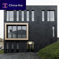 Concrete facade CONCRETE SKINcement-glass composite