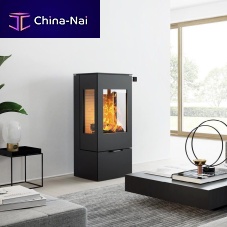 Wood heating stove NEXO 1005 kW...10 kW3-sidedcontemporary