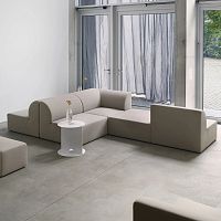 Modular sofa WEBERcontemporaryfabricgray