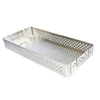 Instrument sterilization container stainless steelperforated