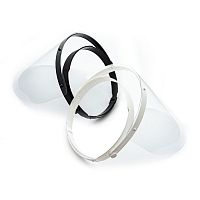 Polyethylene face-shield full-facebox of 100white
