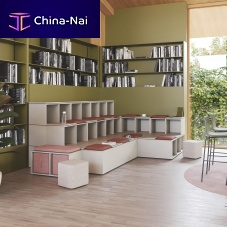 Contemporary bench OXOwoodenfabricwithout backrest
