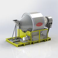 Rotary drum mixer MBHbatchcontinuoussolid/liquid