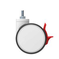 Medical trolley caster MR seriesswiveling