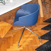 Contemporary chair BIXindoorfabriccowhide