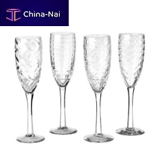 Glass champagne flute