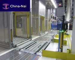 Transport conveyor system palletchainrotary table