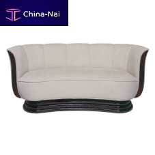 Art Deco sofa SF020fabricleatherbeige