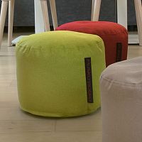 Contemporary pouf MINIfabricpolystyreneround