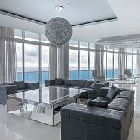 Design coffee table FRAMEtempered glassstainless steel baserectangular