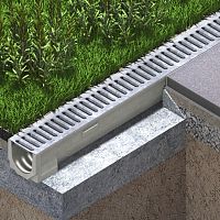 Stainless steel drainage channel SELF seriesslotfloor