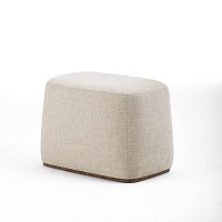 Contemporary pouf PO91 ALMAfabricleatherrectangular