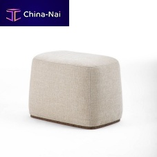 Contemporary pouf PO91 ALMAfabricleatherrectangular